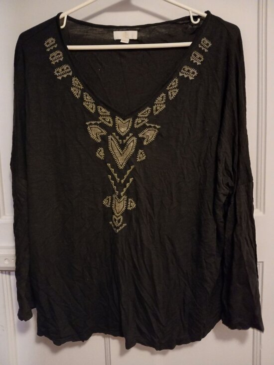 c Tops - C Womens XL Black Long Sleeve Shirt